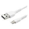StarTech.com Cable Resistente USB-A a Lightning de 2 m Blanco - Cable de Alimentación y Sincronización USB Tipo A a Lightning con Fibra de Aramida Robusta - Con Certificación MFi de Apple - iPad/iPhone 12 StarTech.com Cable Resistente USB-A a Lightning de 2 m Blanco - Cable de Alimentación y Sincronización USB Tipo A a Lightning con Fibra de Aramida Robusta - Con Certificación MFi de Apple - iPad/iPhone 12
