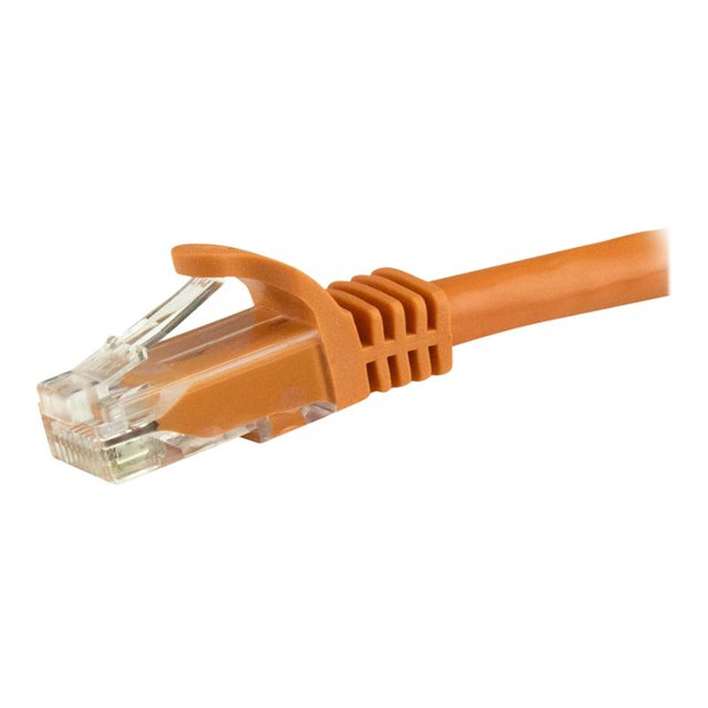 StarTech.com Cable de 1,5m Cat6 Ethernet de Red Naranja - RJ45 sin Enganches - 24AWG - Imagen 2