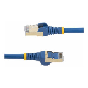 StarTech.com Cable de 1,5m de Red Ethernet Cat6a Azul sin Enganches con Alambre de Cobre