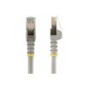 StarTech.com Cable de 1,5m de Red Ethernet Cat6a Gris sin Enganches con Alambre de Cobre StarTech.com Cable de 1,5m de Red Ethernet Cat6a Gris sin Enganches con Alambre de Cobre