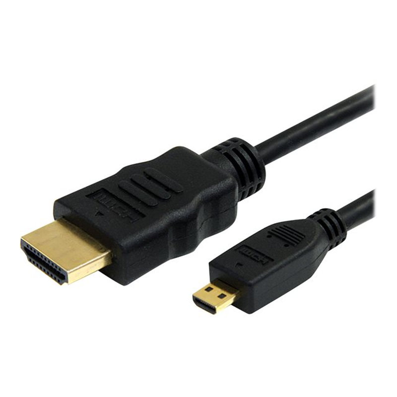 StarTech.com Cable de 1m Micro HDMI a HDMI con Ethernet - Vídeo de 4K a 30Hz - Cable Adaptador Conversor Micro HDMI Tipo D de alta velocidad a HDMI 1.4 - HDMI UHD - Macho a Macho StarTech.com Cable de 1m Micro HDMI a HDMI con Ethernet - Vídeo de 4K a 30Hz - Cable Adaptador Conversor Micro HDMI Tipo D de alta velocidad a HDMI 1.4 - HDMI UHD - Macho a Macho