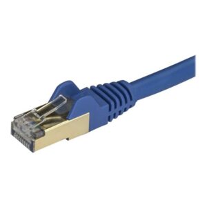 Alternative view of StarTech.com Cable de 3m de Red Ethernet RJ45 Cat6a Blindado STP - Cable sin Enganche Snagless - Azul