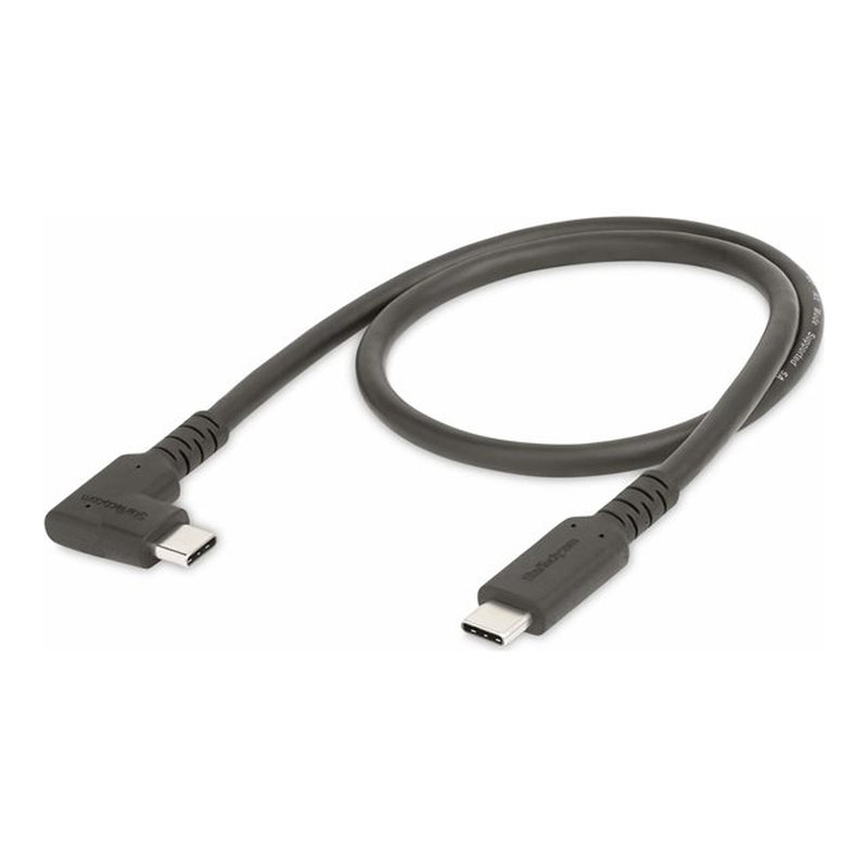 StarTech.com Cable de 50cm USB-C Resistente Acodado a la Derecha - USB 3.2 Gen 2 (10 Gbps) - Cable de Transferencia USB Tipo C - DP de Modo Alt 4K 60Hz - PD 100W - Cable de 90 Grados - Imagen 4