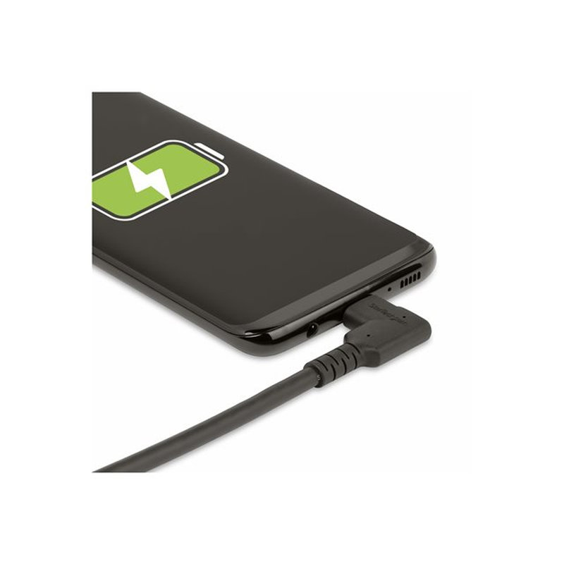 StarTech.com Cable de 50cm USB-C Resistente Acodado a la Derecha - USB 3.2 Gen 2 (10 Gbps) - Cable de Transferencia USB Tipo C - DP de Modo Alt 4K 60Hz - PD 100W - Cable de 90 Grados - Imagen 8