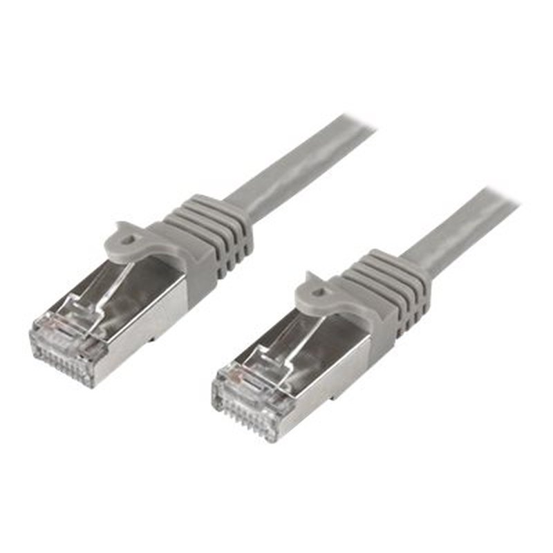 StarTech.com Cable de 5m de Red Cat6 Ethernet Gigabit Blindado SFTP - Gris
