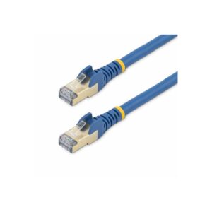StarTech.com Cable de 7,5m de Red Ethernet Cat6a Azul sin Enganches con Alambre de Cobre