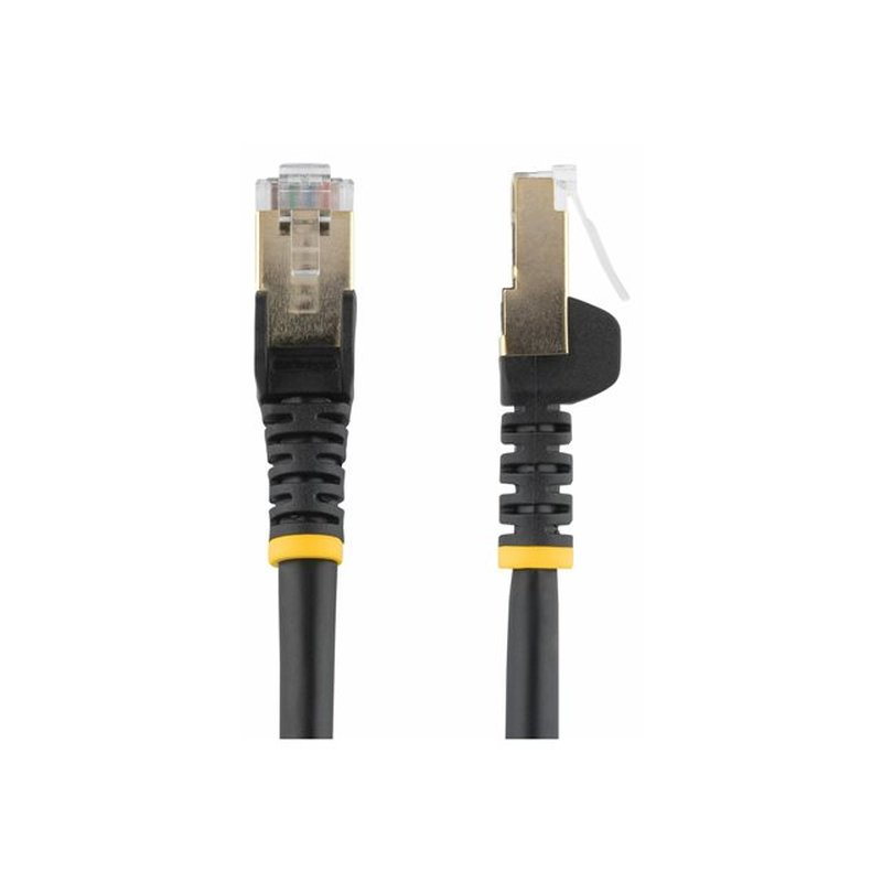 StarTech.com Cable de 7,5m de Red Ethernet Cat6a Negro sin Enganches con Alambre de Cobre StarTech.com Cable de 7,5m de Red Ethernet Cat6a Negro sin Enganches con Alambre de Cobre