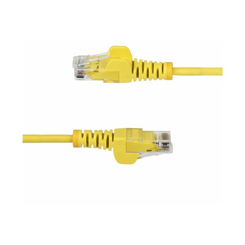 StarTech.com Cable de Red Ethernet CAT6 Delgado sin Enganches Amarillo de 1,5m - Cable RJ45 Snagless Slim 28AWG - Alambre de Cobre Puro - PoE 100W - con Alivios de Tensión - LSZH - Probado con Fluke - Imagen 3