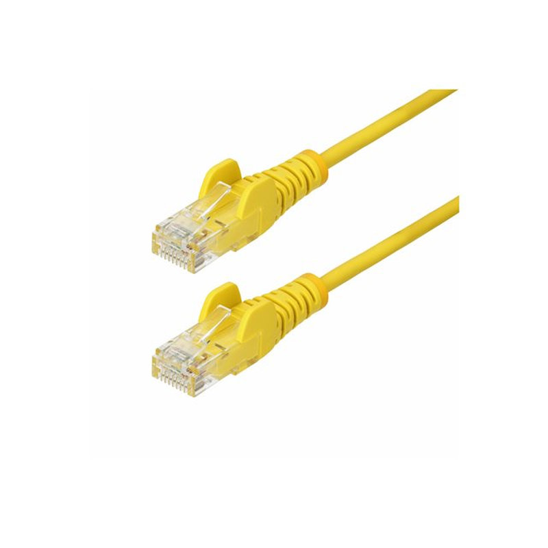 StarTech.com Cable de Red Ethernet CAT6 Delgado sin Enganches Amarillo de 2m - Cable RJ45 Snagless Slim 28AWG - Alambre de Cobre Puro - PoE 100W - con Alivios de Tensión - LSZH - Probado con Fluke StarTech.com Cable de Red Ethernet CAT6 Delgado sin Enganches Amarillo de 2m - Cable RJ45 Snagless Slim 28AWG - Alambre de Cobre Puro - PoE 100W - con Alivios de Tensión - LSZH - Probado con Fluke