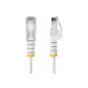 StarTech.com Cable de Red Ethernet CAT6 Delgado sin Enganches Blanco de 15m - Cable RJ45 Snagless Slim 28AWG - Alambre de Cobre Puro - PoE 100W - con Alivios de Tensión - LSZH - Probado con Fluke StarTech.com Cable de Red Ethernet CAT6 Delgado sin Enganches Blanco de 15m - Cable RJ45 Snagless Slim 28AWG - Alambre de Cobre Puro - PoE 100W - con Alivios de Tensión - LSZH - Probado con Fluke