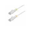 StarTech.com Cable de Red Ethernet CAT6 Delgado sin Enganches Blanco de 50cm - Cable RJ45 Snagless Slim 28AWG - Alambre de Cobre Puro - PoE 100W - con Alivios de Tensión - LSZH - Probado con Fluke