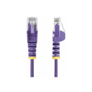 StarTech.com Cable de Red Ethernet CAT6 Delgado sin Enganches Morado de 15m - Cable RJ45 Snagless Slim 28AWG - Alambre de Cobre Puro - PoE 100W - con Alivios de Tensión - LSZH - Probado con Fluke StarTech.com Cable de Red Ethernet CAT6 Delgado sin Enganches Morado de 15m - Cable RJ45 Snagless Slim 28AWG - Alambre de Cobre Puro - PoE 100W - con Alivios de Tensión - LSZH - Probado con Fluke