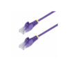 StarTech.com Cable de Red Ethernet CAT6 Delgado sin Enganches Morado de 2,5m - Cable RJ45 Snagless Slim 28AWG - Alambre de Cobre Puro - PoE 100W - con Alivios de Tensión - LSZH - Probado con Fluke StarTech.com Cable de Red Ethernet CAT6 Delgado sin Enganches Morado de 2,5m - Cable RJ45 Snagless Slim 28AWG - Alambre de Cobre Puro - PoE 100W - con Alivios de Tensión - LSZH - Probado con Fluke