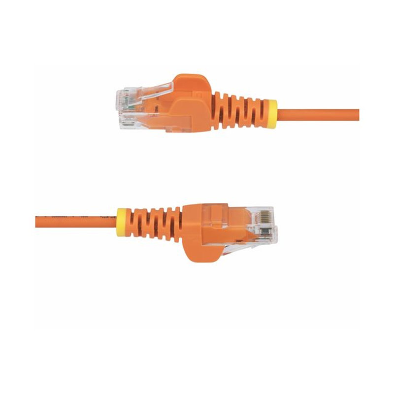 StarTech.com Cable de Red Ethernet CAT6 Delgado sin Enganches Naranja de 10m - Cable RJ45 Snagless Slim de 28AWG - Alambre de Cobre Puro - PoE 100W - con Alivios de Tensión - LSZH - Probado con Fluke - Imagen 3
