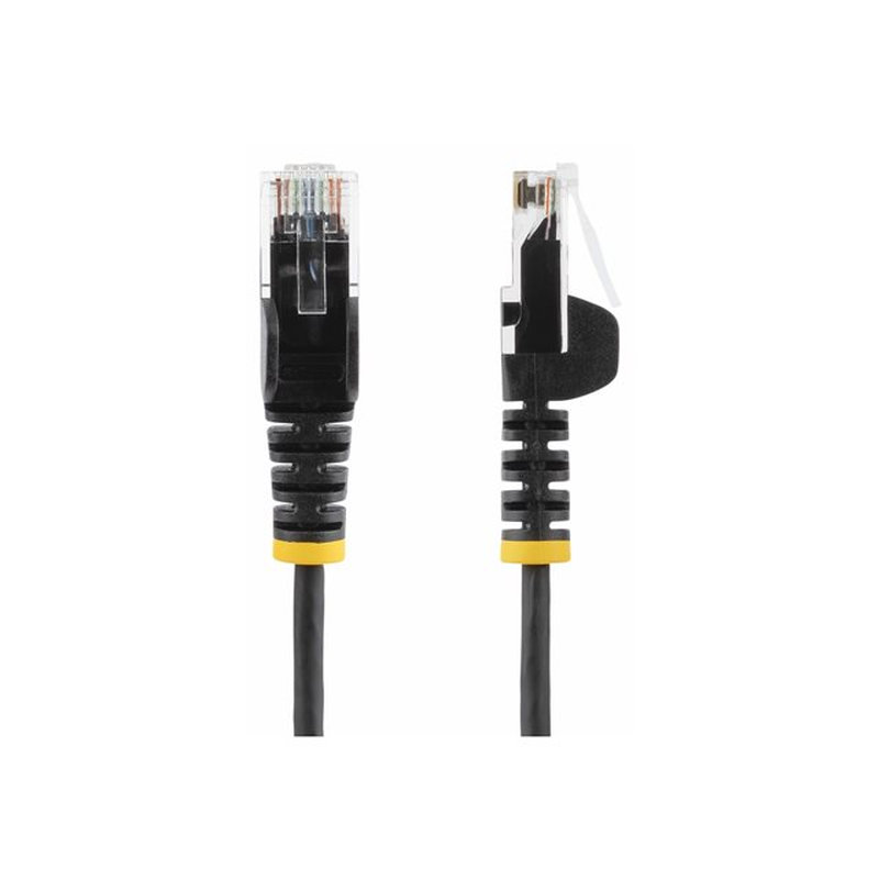 StarTech.com Cable de Red Ethernet CAT6 Delgado sin Enganches Negro de 10m - Cable RJ45 Snagless Slim de 28AWG - Alambre de Cobre Puro - PoE 100W - con Alivios de Tensión - LSZH - Probado con Fluke StarTech.com Cable de Red Ethernet CAT6 Delgado sin Enganches Negro de 10m - Cable RJ45 Snagless Slim de 28AWG - Alambre de Cobre Puro - PoE 100W - con Alivios de Tensión - LSZH - Probado con Fluke - Imagen 2