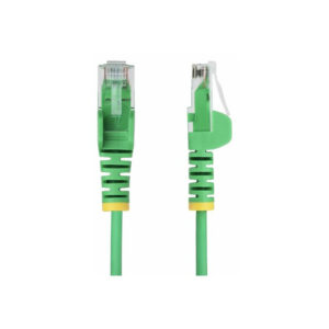 StarTech.com Cable de Red Ethernet CAT6 Delgado sin Enganches Verde de 10m - Cable RJ45 Snagless Slim de 28AWG - Alambre de Cobre Puro - PoE 100W - con Alivios de Tensión - LSZH - Probado con Fluke