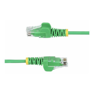 StarTech.com Cable de Red Ethernet CAT6 Delgado sin Enganches Verde de 10m - Cable RJ45 Snagless Slim de 28AWG - Alambre de Cobre Puro - PoE 100W - con Alivios de Tensión - LSZH - Probado con Fluke