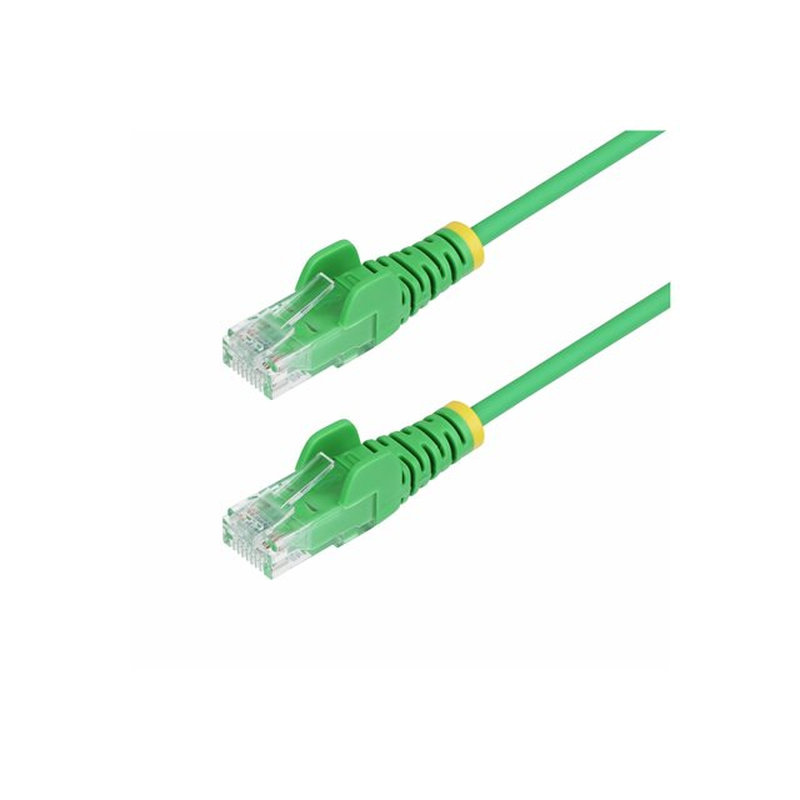 StarTech.com Cable de Red Ethernet CAT6 Delgado sin Enganches Verde de 50cm - Cable RJ45 Snagless Slim 28AWG - Alambre de Cobre Puro - PoE 100W - con Alivios de Tensión - LSZH - Probado con Fluke