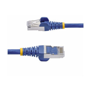 StarTech.com Cable de Red Ethernet CAT8 Azul de 1m - Snagless - sin Pestillo - 25G/40G - 2000MHz - PoE++ de 100W - 26AWG - S/FTP - Alivios de Tensión - Alambre de Cobre Puro - LSZH - Probado con Fluke