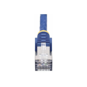 StarTech.com Cable de Red Ethernet CAT8 Azul de 1m - Snagless - sin Pestillo - 25G/40G - 2000MHz - PoE++ de 100W - 26AWG - S/FTP - Alivios de Tensión - Alambre de Cobre Puro - LSZH - Probado con Fluke
