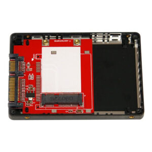 StarTech.com Caja Adaptadora SATA de 2,5 Pulgadas para Unidad de Estado Sólido SSD mSATA