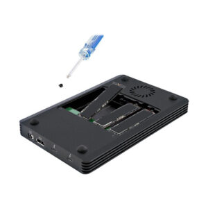 StarTech.com Caja Thunderbolt 3™ de 4 Bahías NVMe M.2 para SSD, con 1 Puerto de Vídeo DisplayPort y 2 Thunderbolt 3, 40gbps, con Fuente de Poder de 72W, Caja Externa para Disco Duro StarTech.com Caja Thunderbolt 3™ de 4 Bahías NVMe M.2 para SSD, con 1 Puerto de Vídeo DisplayPort y 2 Thunderbolt 3, 40gbps, con Fuente de Poder de 72W, Caja Externa para Disco Duro