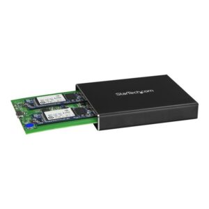 StarTech.com Caja de Dos Bahías M.2 NGFF - USB 3.1 (10Gbps) - RAID - Caja Externa USB-C y USB-A de Aluminio StarTech.com Caja de Dos Bahías M.2 NGFF - USB 3.1 (10Gbps) - RAID - Caja Externa USB-C y USB-A de Aluminio