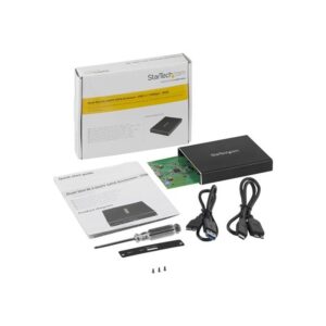 StarTech.com Caja de Dos Bahías M.2 NGFF - USB 3.1 (10Gbps) - RAID - Caja Externa USB-C y USB-A de Aluminio StarTech.com Caja de Dos Bahías M.2 NGFF - USB 3.1 (10Gbps) - RAID - Caja Externa USB-C y USB-A de Aluminio