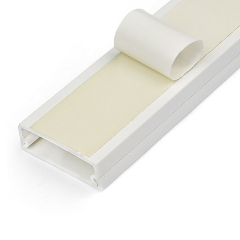 StarTech.com Canaleta Sólida de Gestón de Cableado con Cinta Adhesiva y Tapa, 32 mm An x 11 mm Al - 1 m Lar, Cubierta de PVC o Conducto de Pared para Cables de Red o Alimentación - Para un Máximo de 12 Cables - UL - Imagen 3