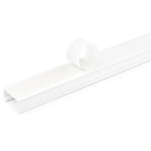 Alternative view of StarTech.com Canaleta de Gestón de Cableado Sólido con Cinta Adhesiva y Tapa, 29 mm An x 20 mm Al - 1,8 m Lar. Kit de PVC - Ocultador de Cables de Red o Alimentación - Sistema de Conducto de Pared para Cables - UL