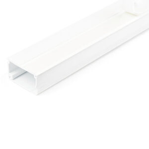 Alternative view of StarTech.com Canaleta de Gestón de Cableado Sólido con Cinta Adhesiva y Tapa, 45 mm An x 27 mm Al - 1,8 m Lar. Kit de PVC - Ocultador de Cables de Red o Alimentación - Sistema de Conducto de Pared para Cables - UL