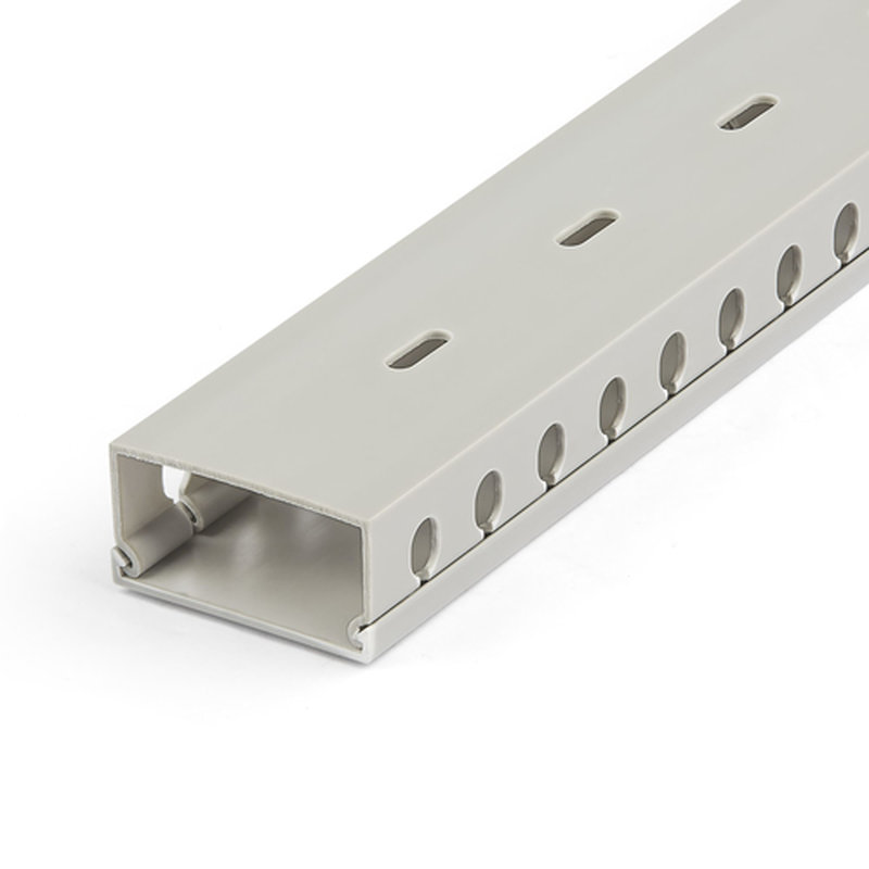 StarTech.com Canaleta para Cableado con Ranura Abierta y Tapa, 50 mm An x 25 mm Al - 2 m Lar - Ranuras de 8 mm, Cubierta de PVC o Conducto de Pared para Cables de Red - Para un Máximo de 25 Cables - UL - Imagen 2
