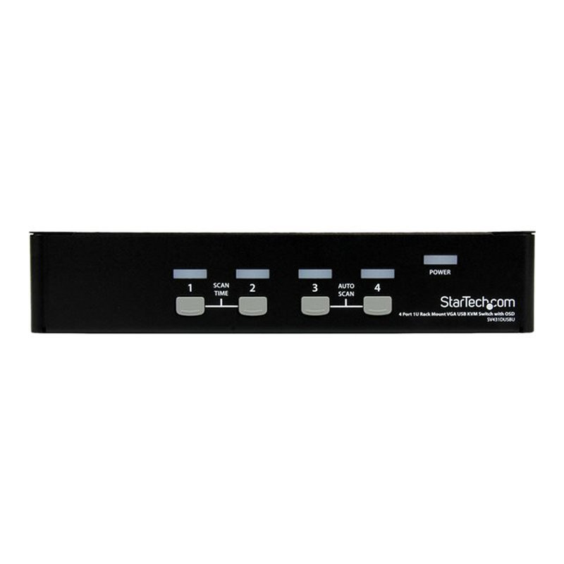 StarTech.com Conmutador Switch KVM 4 Puertos de Vídeo VGA USB 2.0 - 1U Rack Estante - Imagen 2