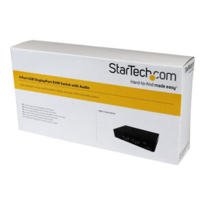StarTech.com Conmutador Switch KVM 4 puertos Vídeo DisplayPort DP Hub Concentrador USB 2.0 Audio - 2560x1600