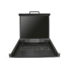 StarTech.com Consola KVM de 8 puertos para Montaje en Rack - Teclado QWERTY - con Cables de 1,8m - Conmutador KVM con Monitor LCD de 19" - Switch KVM LCD 1U OSD - 50.000 MTBF - USB + VGA