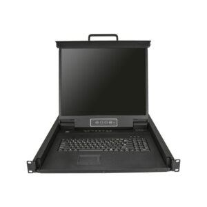 StarTech.com Consola KVM de 8 puertos para Montaje en Rack - Teclado QWERTY - con Cables de 1,8m - Conmutador KVM con Monitor LCD de 19" - Switch KVM LCD 1U OSD - 50.000 MTBF - USB + VGA