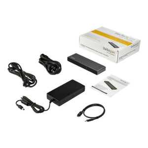 StarTech.com Dock Thunderbolt 3 - Docking Station Thunderbolt 3 de Dos Monitores DisplayPort HDMI y VGA 1080p para Portátil - Replicador de Puertos con Entrega de Alimentación PD de 85W y Carga - Ethernet - 2x USB-A - para Windows y Mac StarTech.com Dock Thunderbolt 3 - Docking Station Thunderbolt 3 de Dos Monitores DisplayPort HDMI y VGA 1080p para Portátil - Replicador de Puertos con Entrega de Alimentación PD de 85W y Carga - Ethernet - 2x USB-A - para Windows y Mac