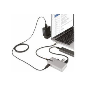 StarTech.com Hub Ladrón USB-C de 4 Puertos con Modo Alt de DP para USB-C y Salida de Vídeo de 4K 60Hz - 3x USB-A - 1x USB Tipo C - PD 100W - USB 3.2 10Gbps - Cable 30cm - Portátil StarTech.com Hub Ladrón USB-C de 4 Puertos con Modo Alt de DP para USB-C y Salida de Vídeo de 4K 60Hz - 3x USB-A - 1x USB Tipo C - PD 100W - USB 3.2 10Gbps - Cable 30cm - Portátil