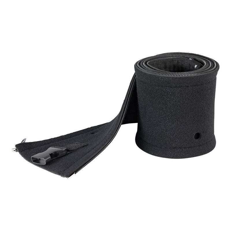 StarTech.com Manga de 1m de Neopreno con Cremallera para Gestión de Cableado - con 3cm de Diámetro - para Administración de Cables de Redes o AV - Envoltura Flexible para Organizar Cableado - Negro