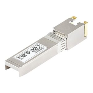 StarTech.com Módulo Transceptor SFP+ Compatible con HPE 813874-B21 - 10GBASE-T - SFP a RJ45 Cat6 / Cat5e - SFP+ Ethernet Gigabit de 10Gb - RJ45 - 30m - HPE BladeSystem, c-Class