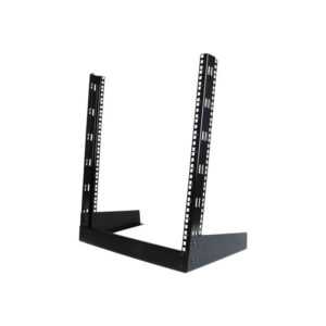 StarTech.com Rack Armario Bastidor Abierto de Escritorio Desktop Sobremesa de 2 Columnas 12U 0,5m Negro
