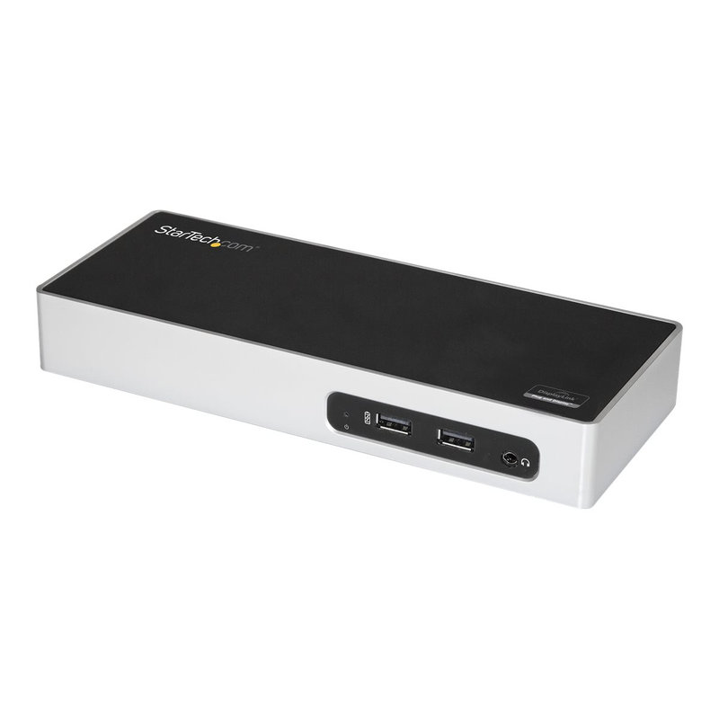 StarTech.com Replicador de Puertos USB 3.0 - Docking Station de Portátil para Dos Pantallas con Vídeo HDMI & DVI/VGA - Ladrón Hub de 6 Puertos USB 3.1 Gen 1 5Gbps, GbE y Audio - Dock Universal Tipo A - Win Mac