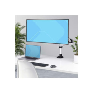 StarTech.com Soporte de Escritorio para Monitor VESA 75x75/100x100 de 27 Pulgadas 16:9 / 30 Pulgadas 21:9 Ultrawide - Grommet o Abrazadera en C - Ajuste sin Herramientas - Brazo Asistido por Resorte