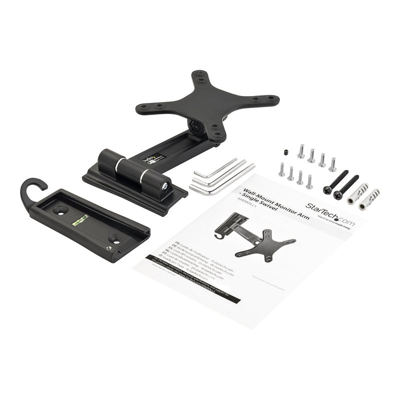 StarTech.com Soporte de pared de un solo giro para monitor - Montura VESA para Pantallas de hasta 27 Pulgadas StarTech.com Soporte de pared de un solo giro para monitor - Montura VESA para Pantallas de hasta 27 Pulgadas