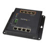 StarTech.com Switch Conmutador Industrial Gigabit PoE de 8 Puertos - con 4 Puertos PoE+ de 30W - con Alimentación por Ethernet - Switch Resistente GbE Gestionado de Capa/L2 - Switch Rugged de Alta Potencia para Redes Gigabit - IP30 - de -40C a +75C