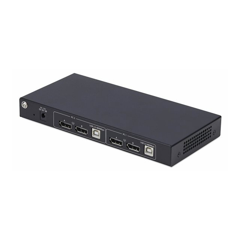 StarTech.com Switch KVM DisplayPort de 2 Puertos y 2 Pantallas - Conmutador KVM con Hub USB de 4 Puertos - con Matriz de Vídeo Dual View - 4K60Hz - Conmutado por Teclas de Acceso Rápido - DP 1.2 - TAA - Imagen 3