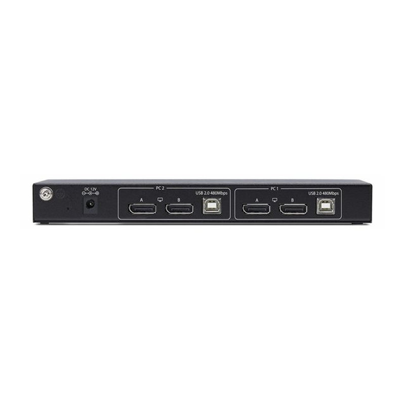 StarTech.com Switch KVM DisplayPort de 2 Puertos y 2 Pantallas - Conmutador KVM con Hub USB de 4 Puertos - con Matriz de Vídeo Dual View - 4K60Hz - Conmutado por Teclas de Acceso Rápido - DP 1.2 - TAA - Imagen 4