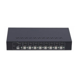 StarTech.com Switch KVM de 8 Puertos DisplayPort 4K 60Hz - Conmutador KVM DP 1.2 4K60 con Kit de Montaje 1U para Rack - con Hub USB de 4 Puertos - Conmutado por Botón y Teclas de Acceso Rápido - TAA