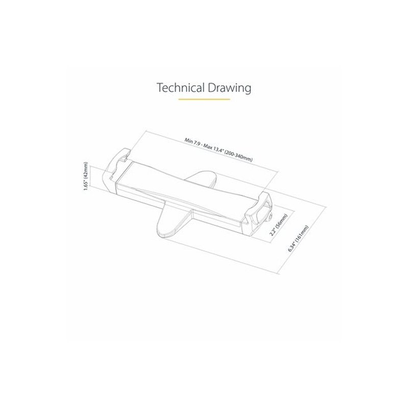 StarTech.com TABLET-VESA-ADAPTER soporte Soporte pasivo Tablet/UMPC Negro - Imagen 15