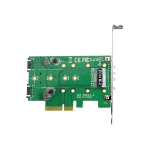 StarTech.com Tarjeta Adaptadora PCI Express 3.0 de 3 Puertos M.2 para SSD - 1x NVMe - 2x SATA III